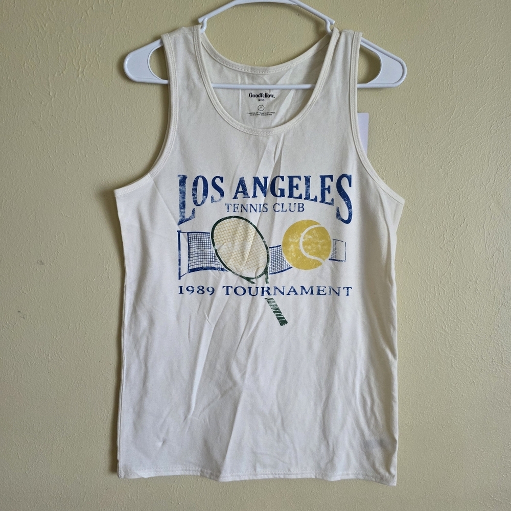 Los Angeles Tennis Club 1989 Tournament Goodfellow Graphic Tank Top Muscle Tee
